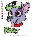 Rocky Face Paw Patrol Machine Embroidery Design